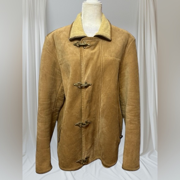 MICHAEL Michael Kors Jackets & Blazers - Micheal Kors Leather Coat Womens size large Tan color